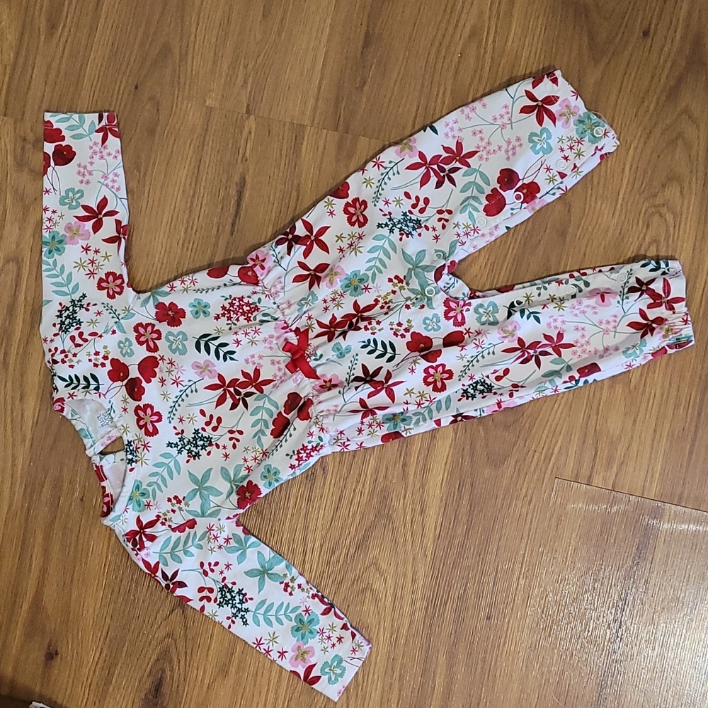 Carter's Poinsettia Romper Size 12M